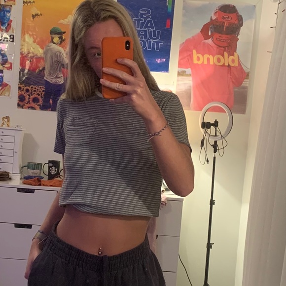 Volcome Striped Ringer Tee - Picture 1 of 3